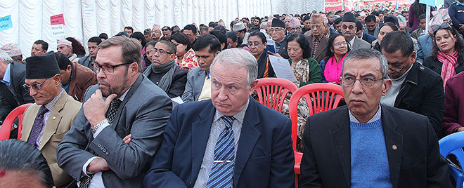 Diplomats, Civil Soceity Members, United Nations, Government of Nepal among the audience at the Human Rights Day. Photo: UN Women/Bhavna Adhikari