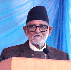 Prime Minister Sushil Koirala delivering his speech on the occassion of Human Rights Day. Photo: UN Women/Bhavna Adhikari