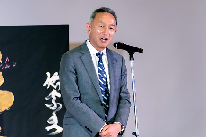 President of Sophia University, Yoshiaki Terumichi, emphasized the importance of partnerships with academic institutions in disseminating new learnings on gender equality and preventing violent extremism. Photo: UN Women/STORY CO., LTD