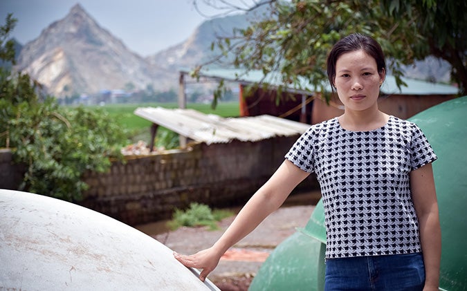 Tranh Thi Gam, Ung Hoa District, South of Hanoi. Photo: UN Environment/Annette Wallgren