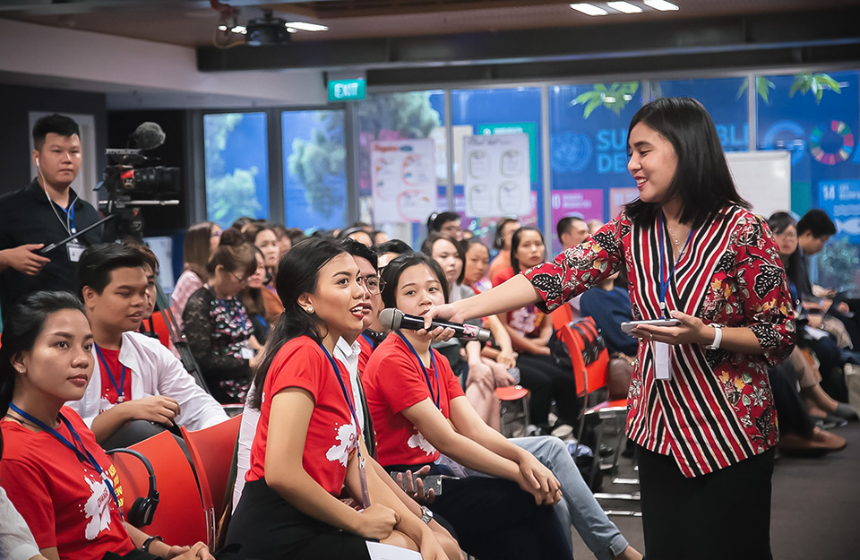 More than 120 youth from 10 ASEAN countries discussed about challenges and solutions to achieve gender equality. Photo: UN Women/Pham Phuong Anh