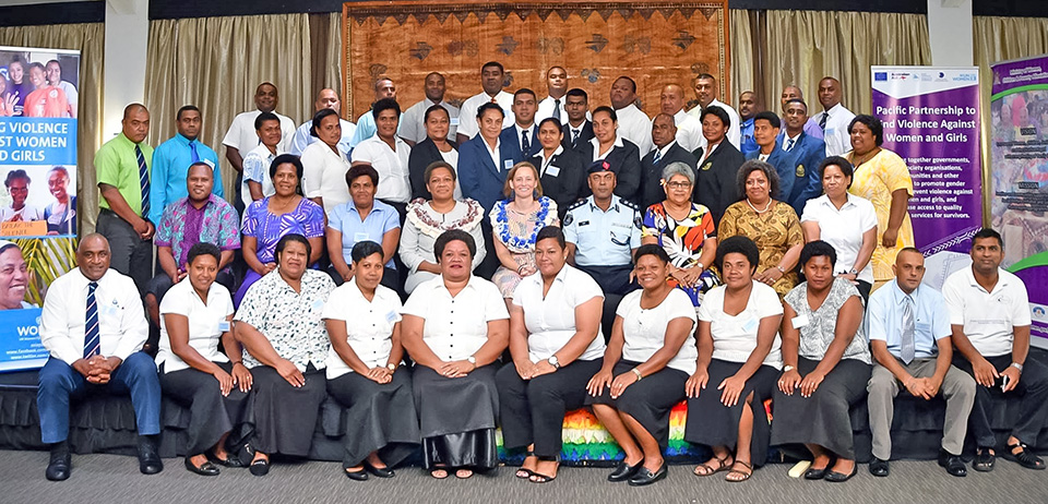 Group photo. Photo: Courtesy of Department of Information, Fiji