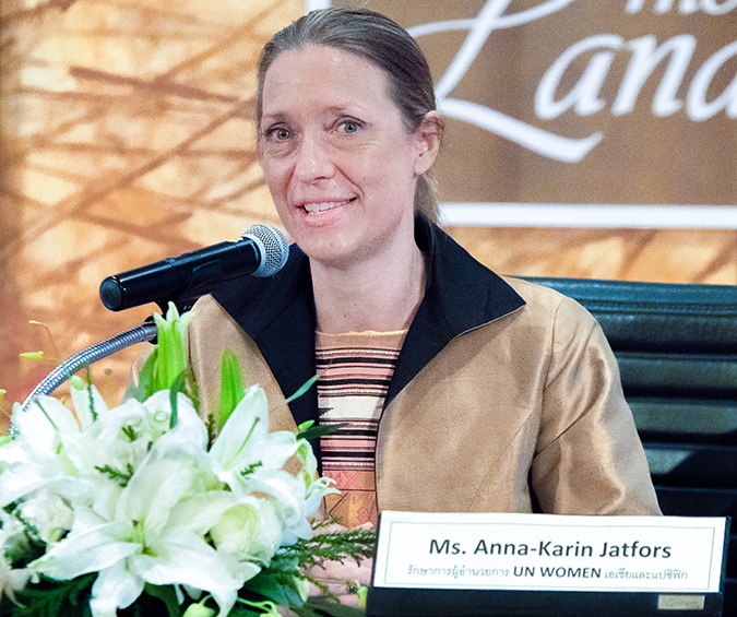 Anna-Karin Jatfors, acting Regional Director of UN Women Asia and the Pacific. Photo: UN Women/Buris Nawong