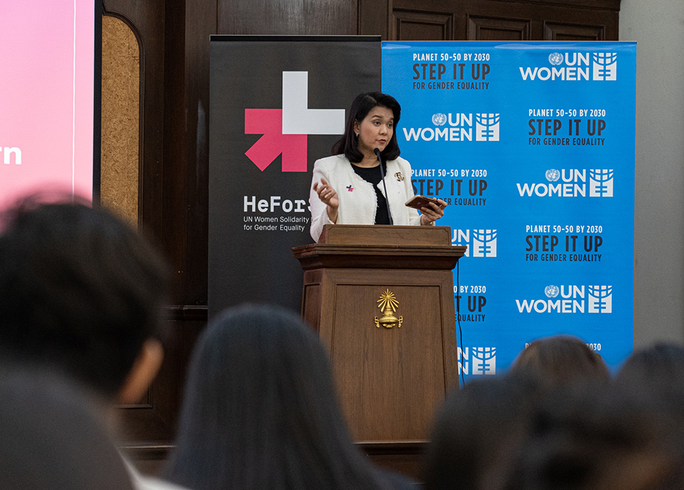 HeForShe University Tour event on 9 September at Chulalongkorn University  Photo: UN Women/Pathumporn Thongking