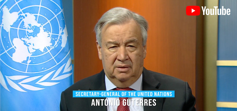 UN Secretary-General: "Put women and girls at the centre of efforts to recover from COVID-19"