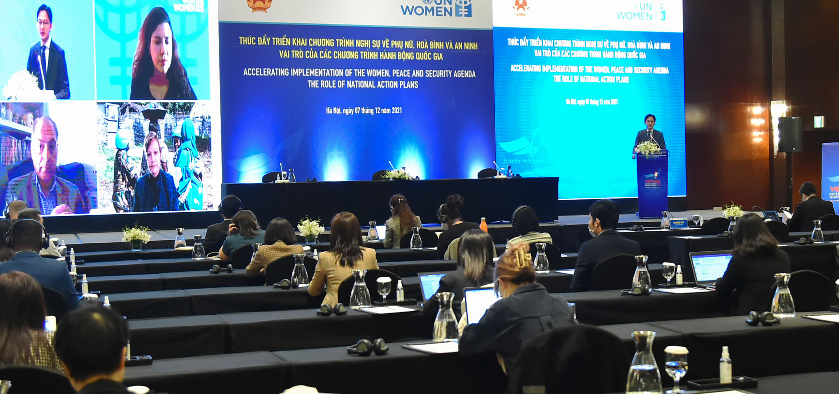The workshop showed Viet Nam’s efforts in realizing its international commitments on Women, Peace and Security. Photo: UN Women/Thao Hoang