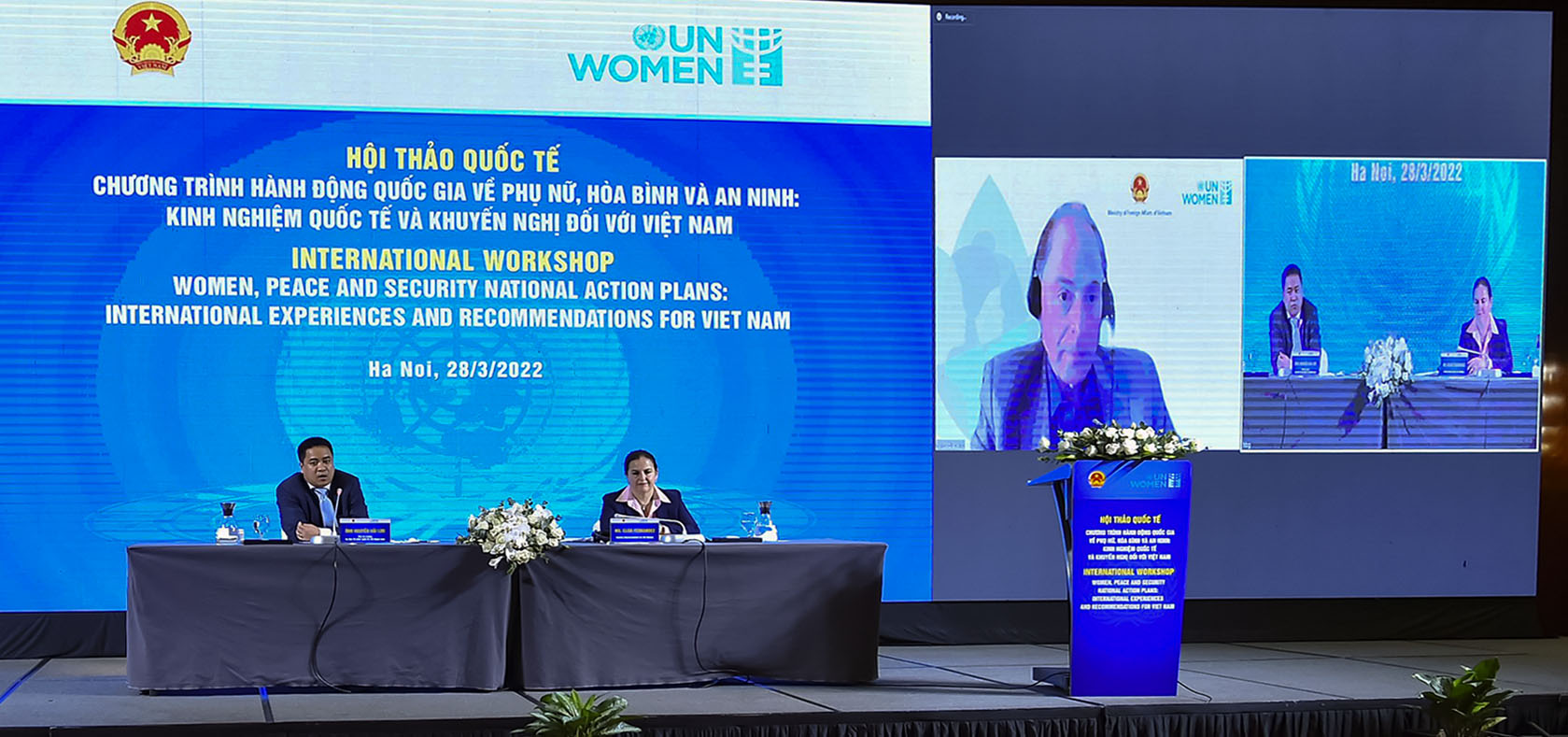 The international workshop to discuss how to accelerate the development of a National Action Plan on WPS for Viet Nam. Photo: MOFA