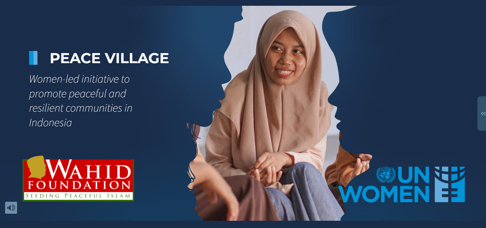 Engage with the stories of women in the Peace Village through the interactive story book below!