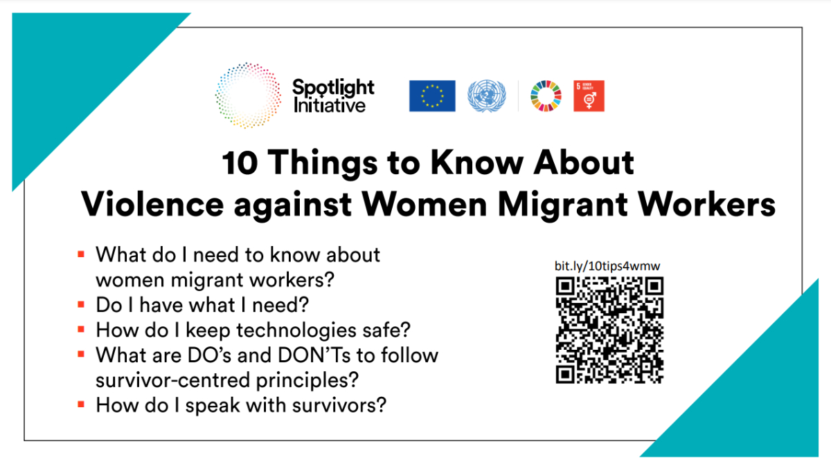 Action Cards: 10 Things to Know About Violence against Women Migrant Workers