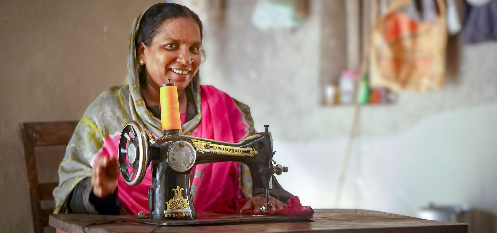 Shorifa is an expert weaver financially supporting her family through this craft. Photo: UN Women/Rawyan Shayema