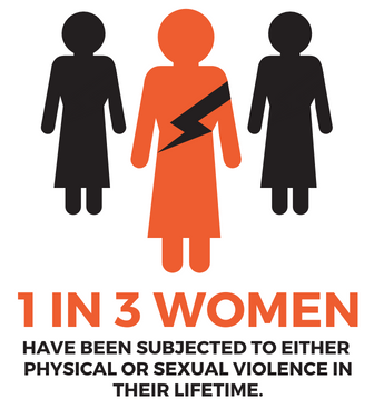 1 in 3 women, worldwide, have experienced physical or sexual violence.