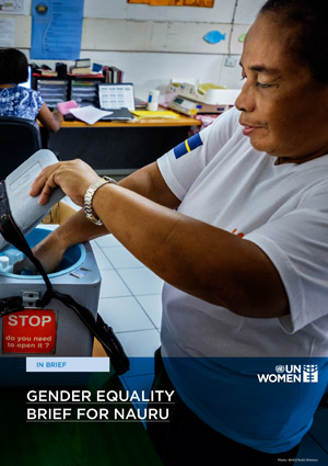 Gender Equality Brief for Nauru Cover