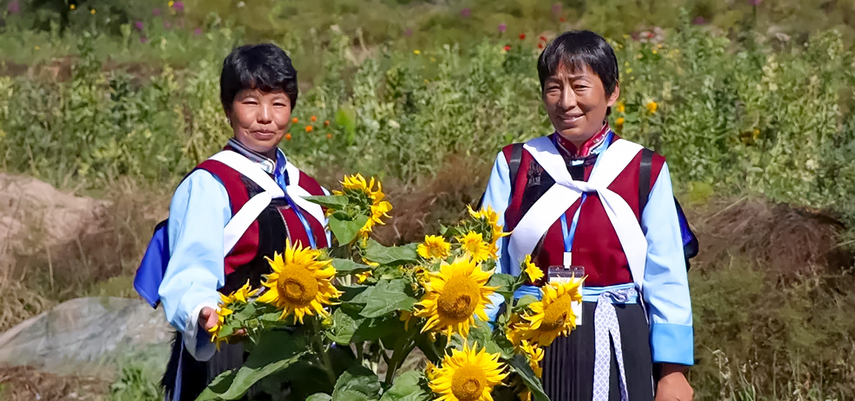 UN Women China Qinghai programme beneficiaries. 
Photo: UN Women/Zhao Wenting