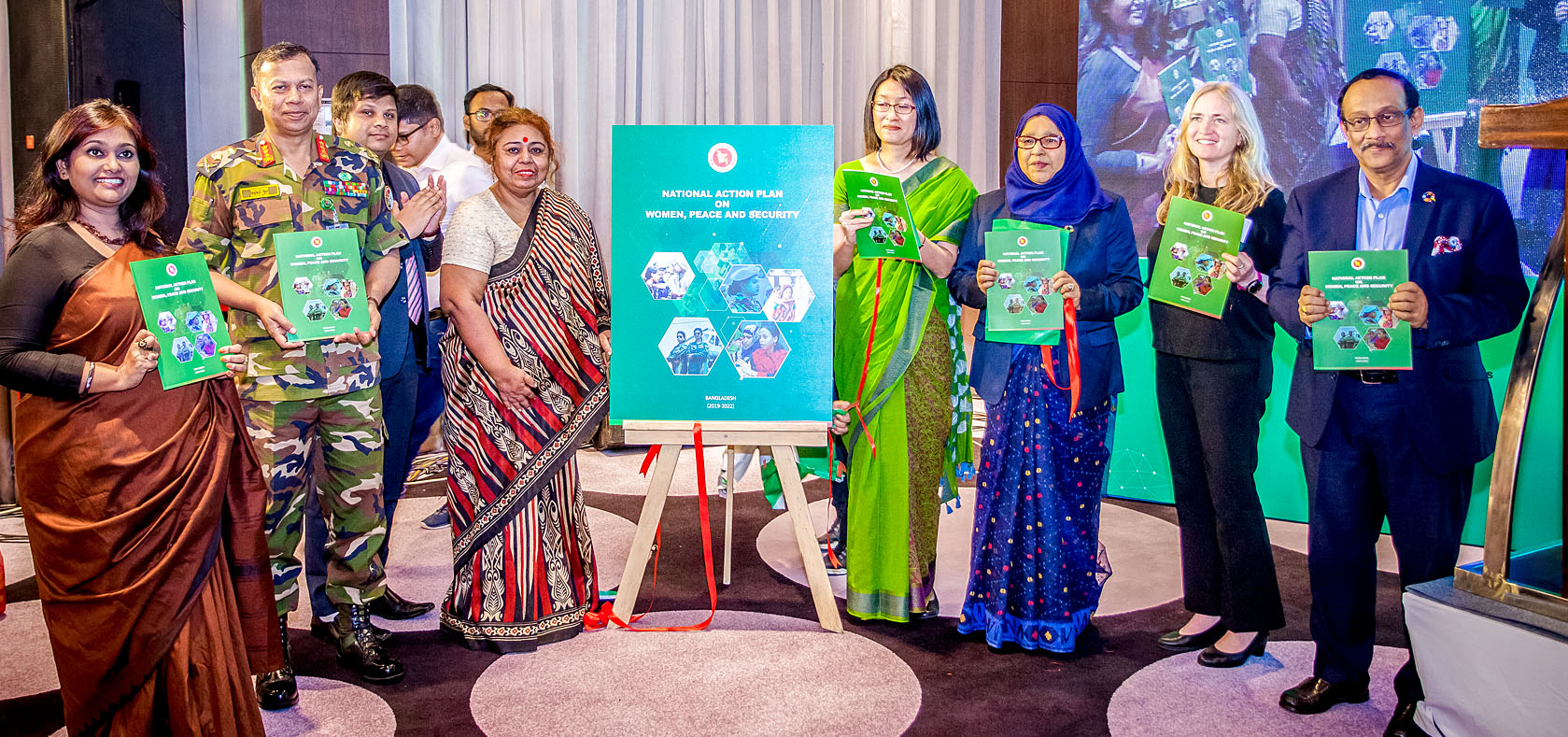 Launch of the Bangladesh National Action Plan on Women, Peace and Security, 2019 Photo: UN Women/Activation Ltd