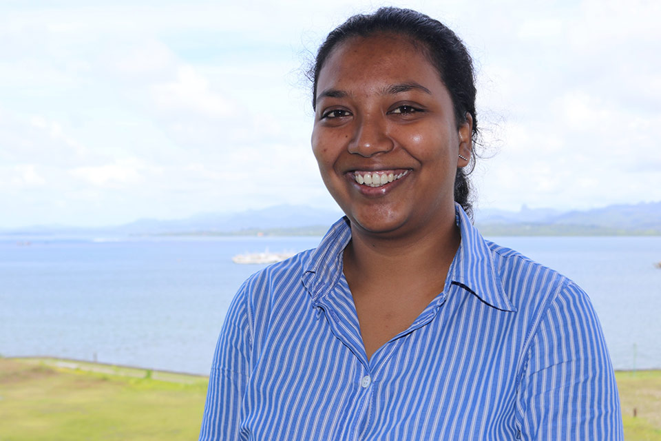 Namisha Nikita, Mitigation Officer at the Climate Change and International Cooperation Division in Fiji.