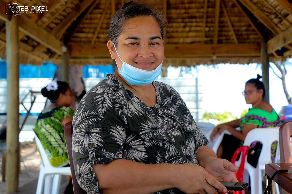 Takena Redfern, National Disaster Risk Management Officer from the Office of the President in Kiribati