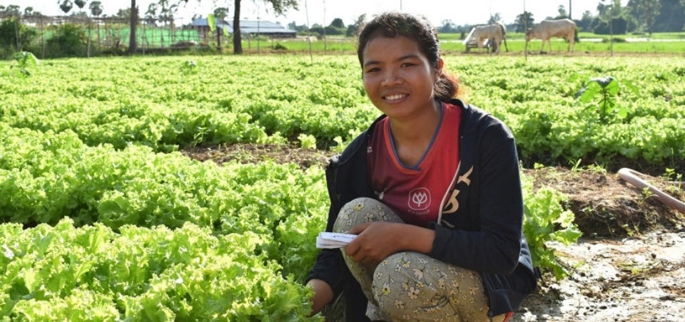 Vegetable gardens bring veritable gains for women in climate-struck Cambodia