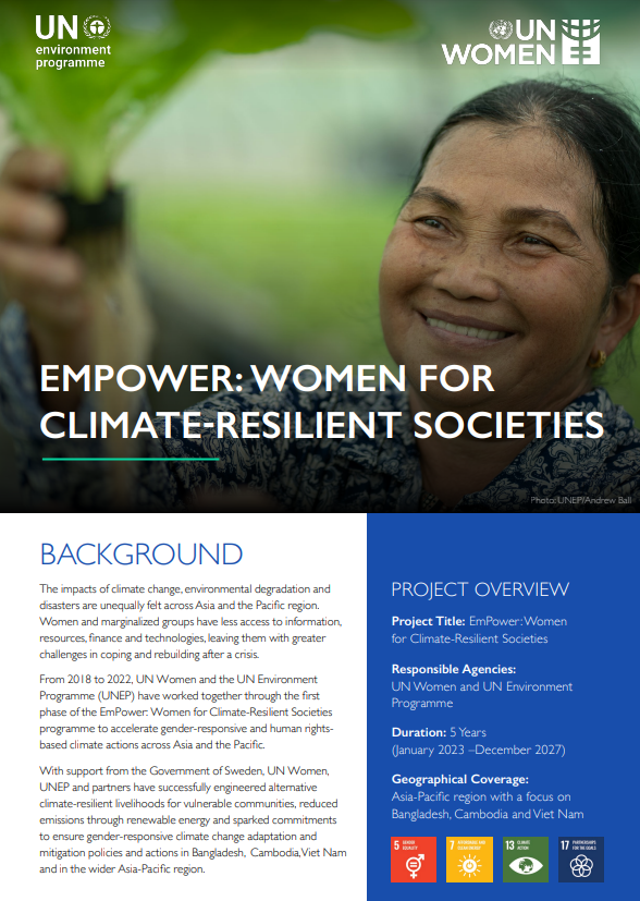 EmPower: Women for Climate-Resilient Societies Programme Brief