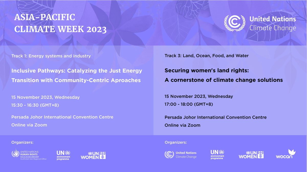Asia-Pacific Climate Week 2023 (APCW 2023) Side Events