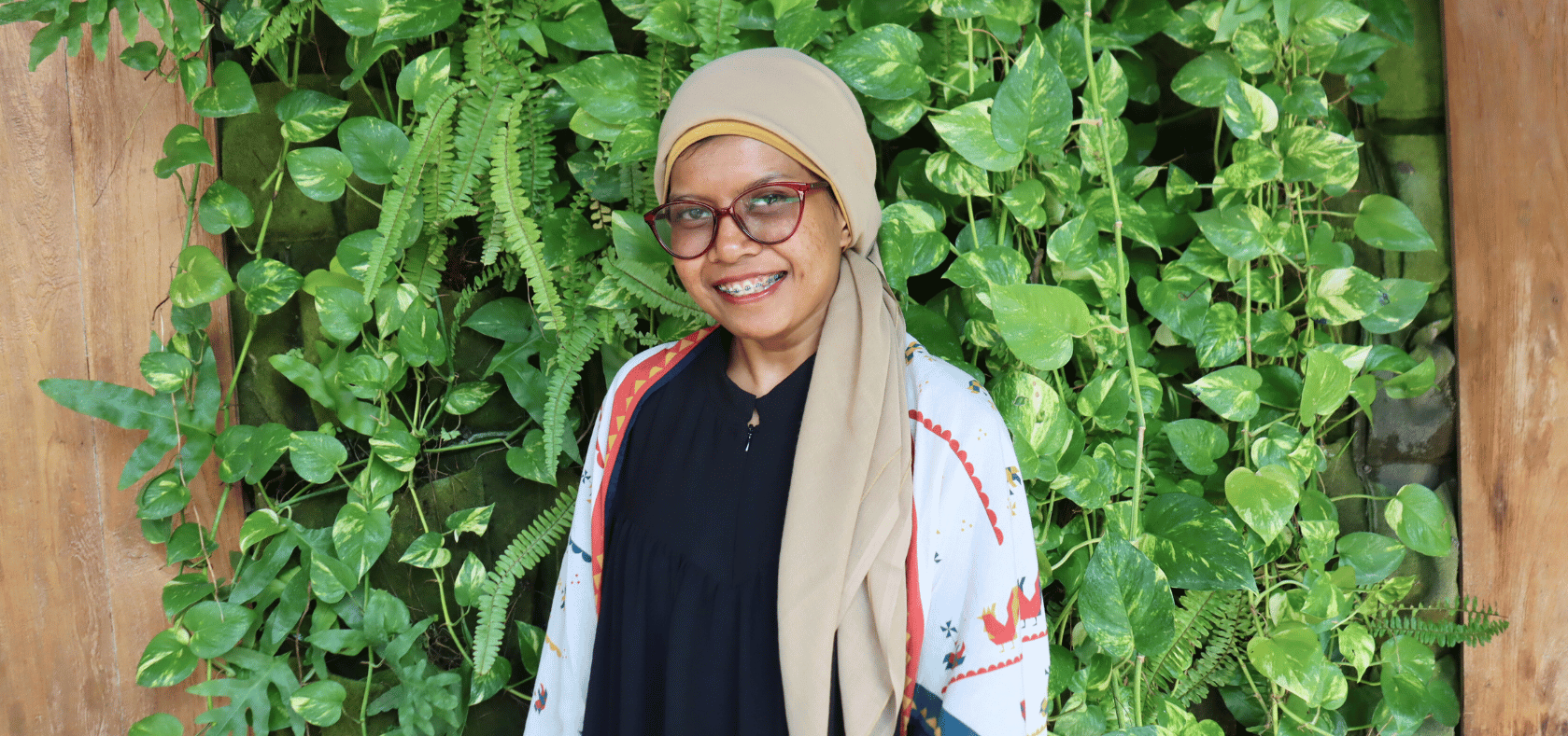 Nur Ihsanti Amalia, co-founder and programme manager of non-profit Ruang Damai, in Yogyakarta, Indonesia.