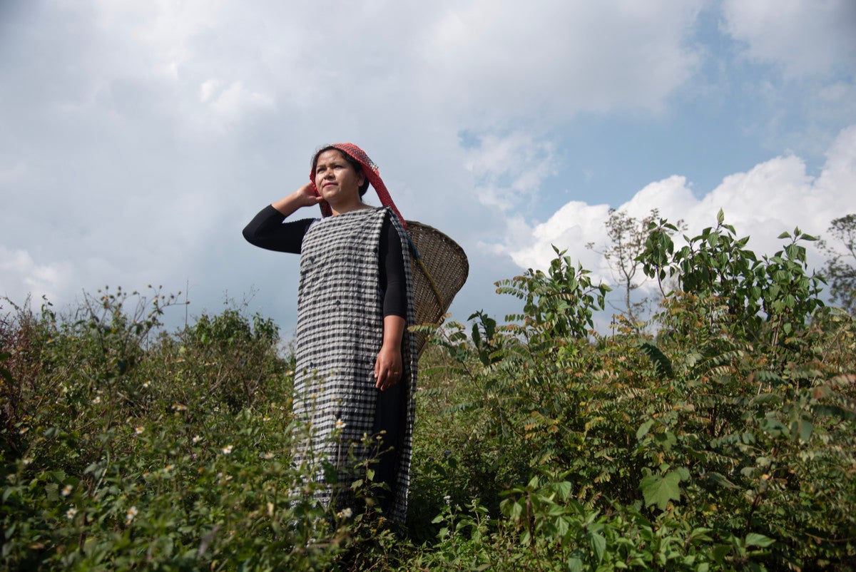 Larishisha in the fields in Shillong, Meghalaya.