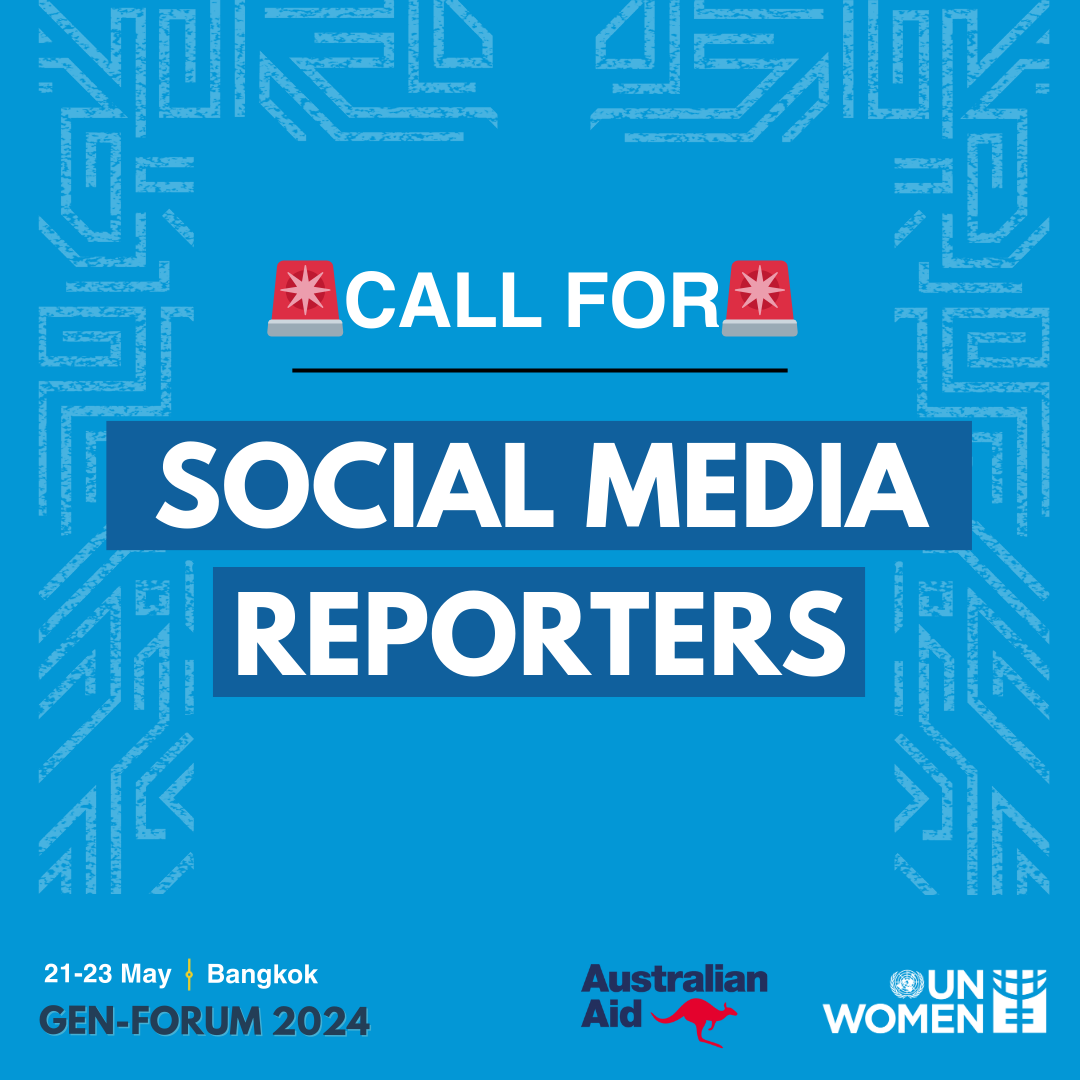 UN Women call for women, peace and security social media reporters in Asia and the Pacific