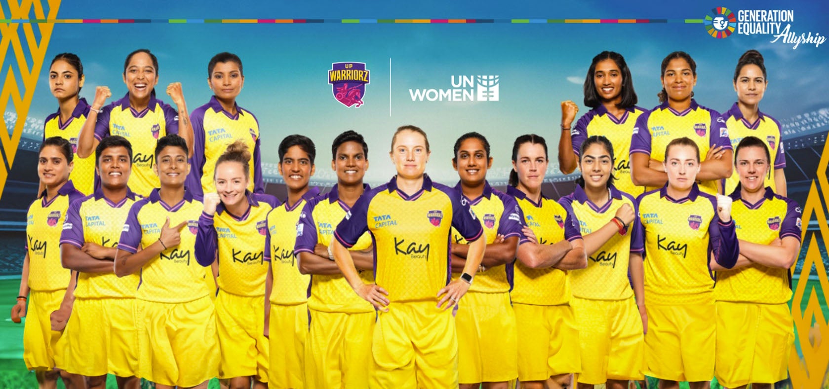 UP Warriorz female cricket team. Photo: courtesy of UP Warriorz