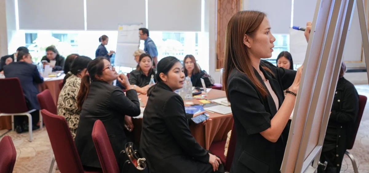 Nang identified the need, and secured funding, for a new road in her village to make it more accessible during the rainy season in 2023. Photo: Courtesy of UN Women partner in Myanmar