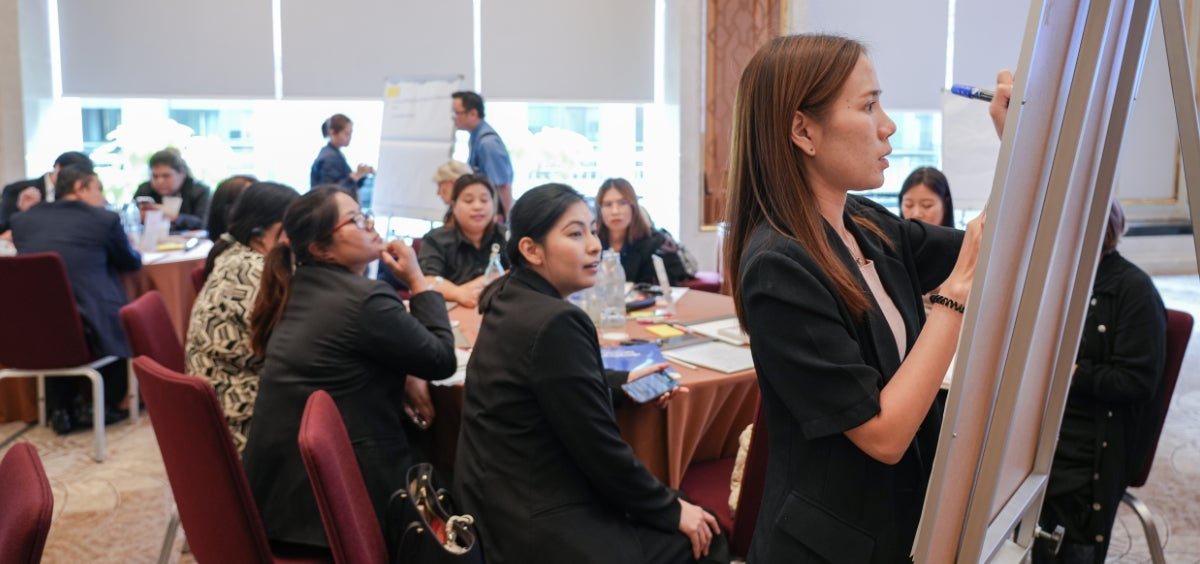 Workshop for Thai frontline service providers on coordinated responses to violence against women and girls, held in Bangkok, October 2024. 