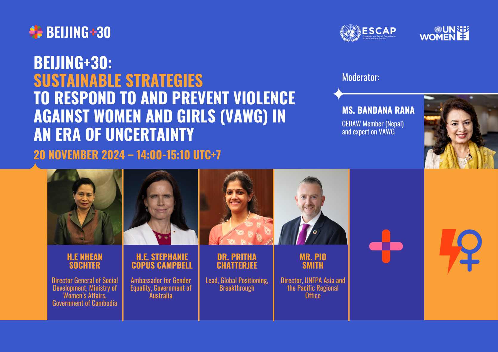 Roundtable: Sustainable Strategies to Respond to and Prevent Violence Against Women and Girls (VAWG) in an Era of Uncertainty