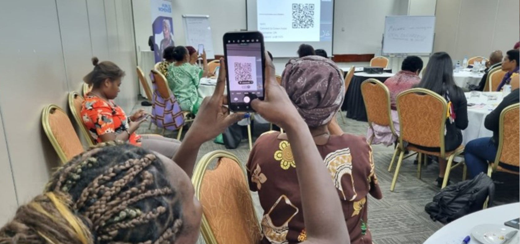 Women leaders engaging in a capacity-building workshop on ‘Strengthening Women Civil Society Organizations' Digital Security, held on February 3-4, 2025, in Port Moresby, Papua New Guinea.