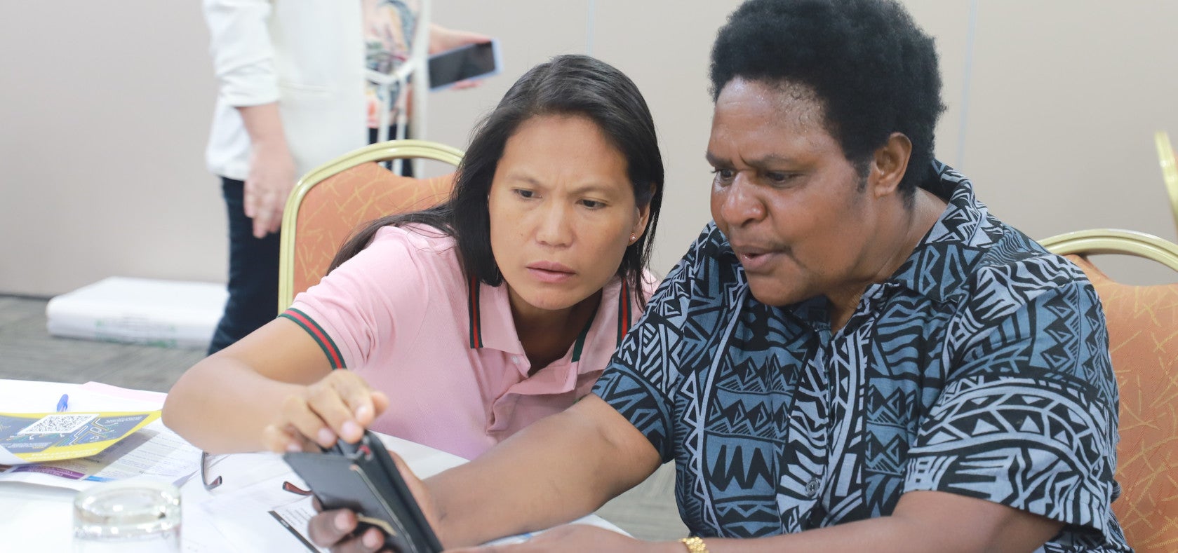 Women leaders engaging in digital security capacity building, Port Moresby. 