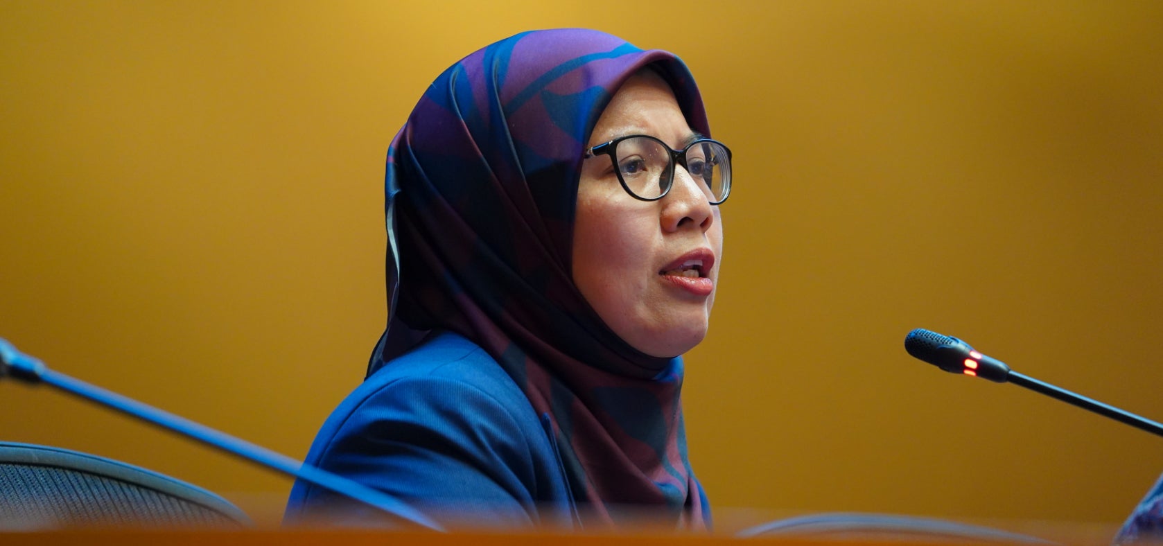 YB Puan Anfaal Binti Saari, State Executive Councilor from the Selangor State Government in Malaysia, calls for policy measures to address the challenge of meeting the demand for care in the region. P