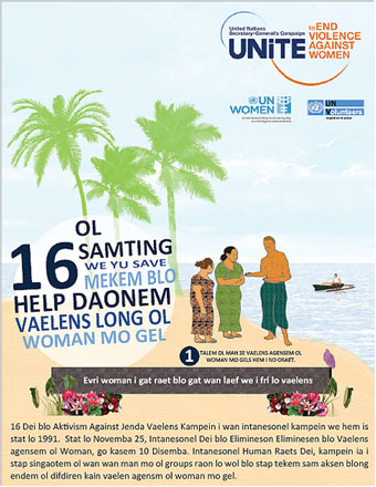 16 Ways to End Violence against Women and Girls