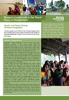 Women’s Livelihoods in the Flood Plains of Bangladesh