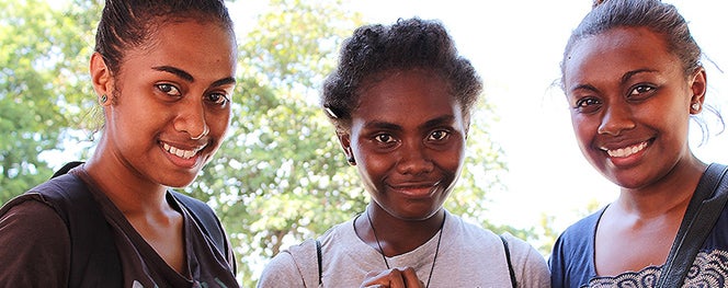 Visitors to the UN Joint agencies Information Booth: Break the SILENCE. End the VIOLENCE. Photo: UN Women