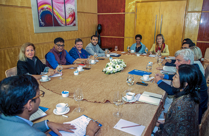 Executive Director's meeting with United Nations (UN) Resident Coordinator, Mia Seppo and UN heads of agencies in Bangladesh. UN Women/Saikat Mojumder