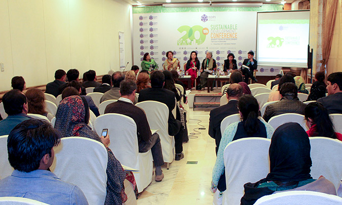 Panel discussion in collaboration with SDPI. Photo: UN Women/Anam Abbas