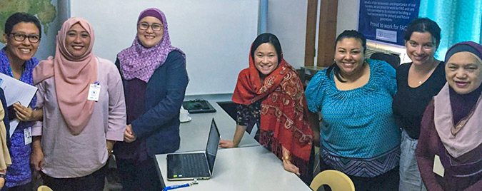 With the Autonomous Region of Muslim Mindanao Government and the Lanao del Sur Provincial Government. They are working to build women's engagement in preventing violent extremism through the Regional Action Plan on Women, Peace and Security for Mindanao. Photo: UN Women/Riza Torrado