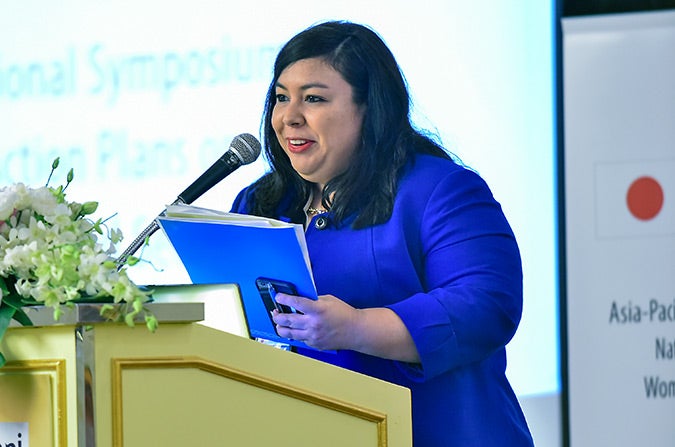 Hanny Cueva. Photo: UN Women/Pornvit Visitoran