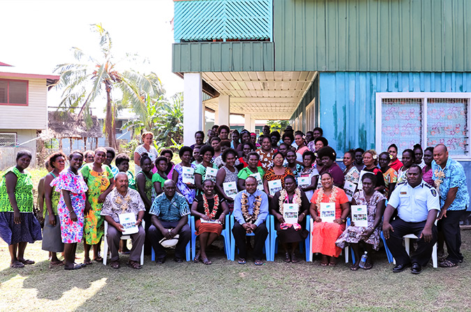 Women representing all 26 wards in Western Province and provincial women’s organizations attended the launch in Gizo on 18 July 2018. Photo: UNDP/Merinda Valley