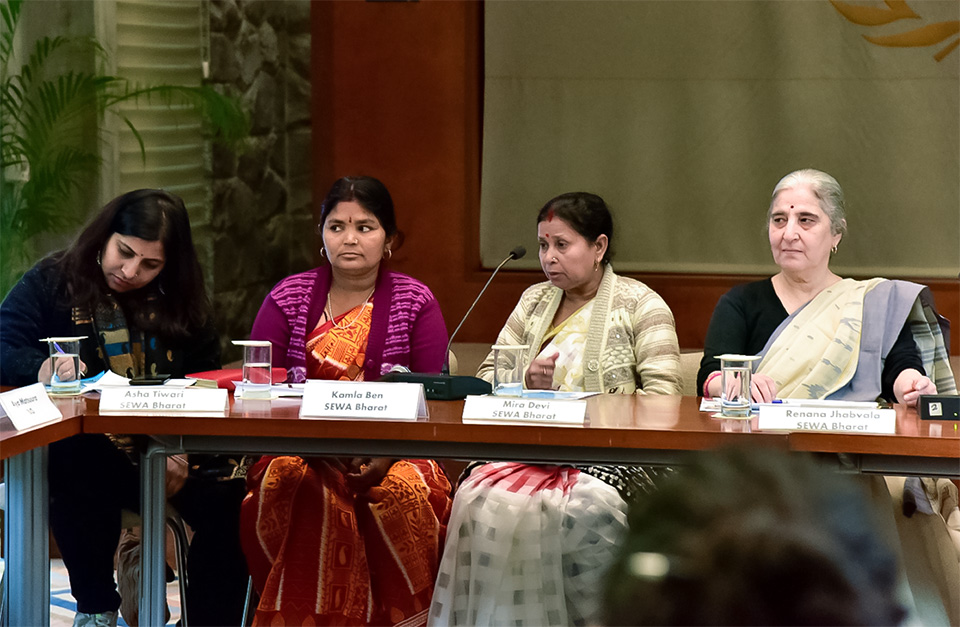 Civil society activists and informal sector workers took part in the civil society consultation on 21 February 2019. Photo: UN Women/Sarabjeet Dhillon