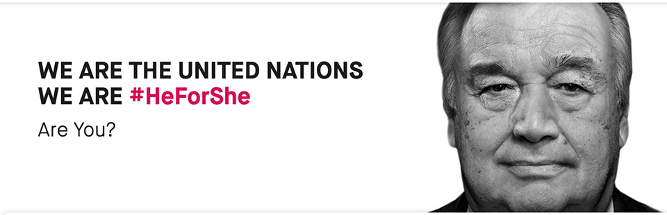 We are the United Nations, We are HeForShe. Are You?