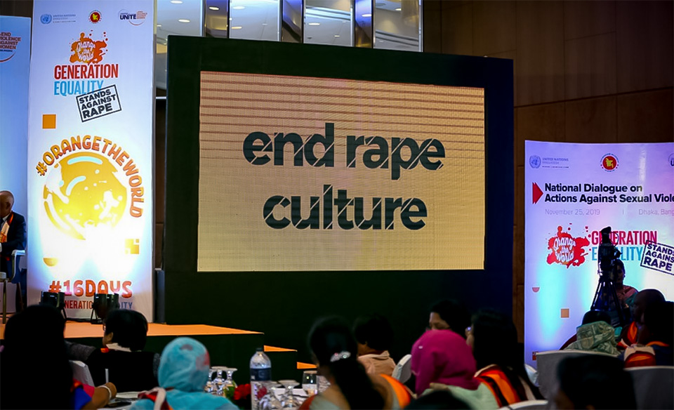 End rape culture. Photo: Maascom
