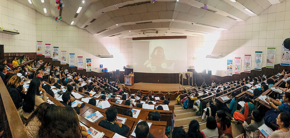 More than 300 people participated in the Beijing+25 review national consultation in Kathmandu on 17 October, organized by UN Women’s partner National Network of Beijing Review Nepal (NNBN). Photo: UN Women/Naresh Newar