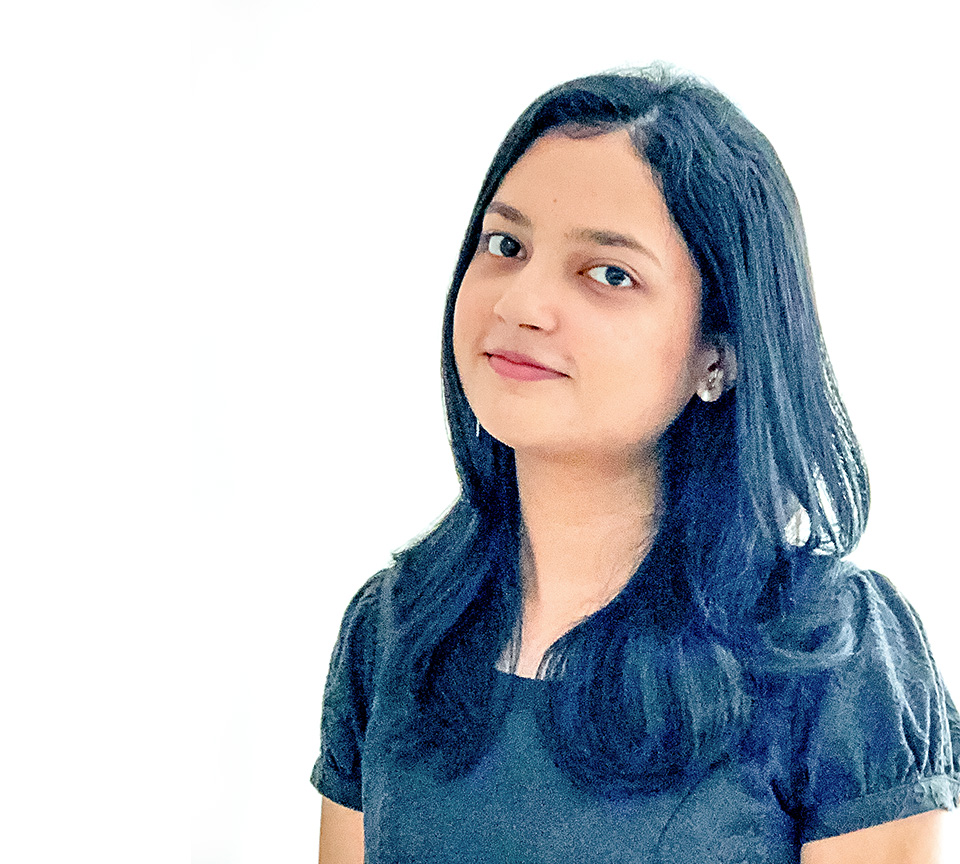Harshita Mishra, 22, is a lawyer-in-training at Shardul Amarchand Mangaldas law firm in Bengaluru, the capital of Karnataka State in southern India. She is interested in women’s issues, sustainable development and legal technology. Photo: Courtesy of Harshita Mishra