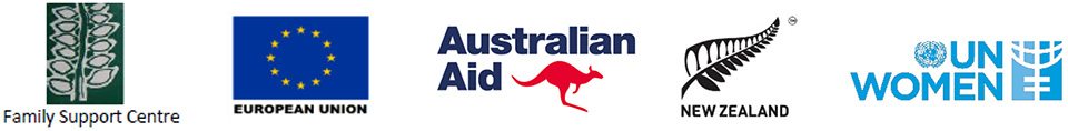 Partner logos: FSC, EU, AusAID, New Zealand and UN Women