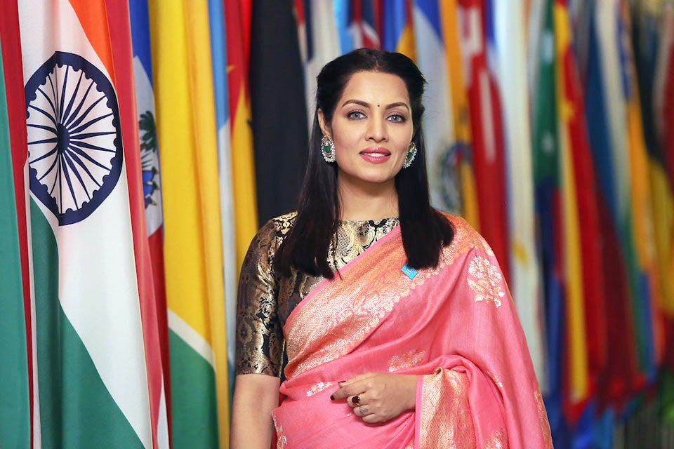 Celina Jaitly, acclaimed Indian actress. Photo: OHCHR/Stuart Ramson