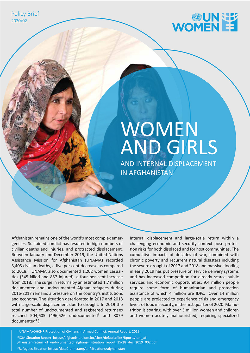 Policy Brief: Women and Girls and Internal Displacement in Afghanistan