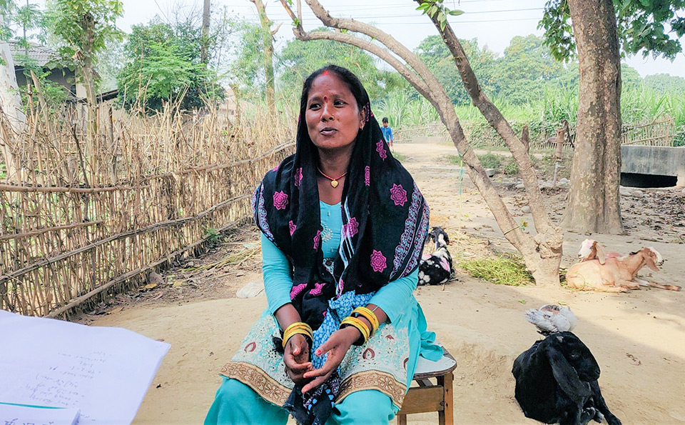 Roshani at her village. Photo courtesy: Roshani Kumari Chaudhary